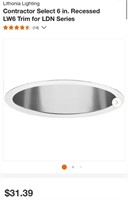 RECESSED LIGHT TRIM (OPEN BOX, NEW)