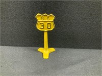 Cast Iron US 30 Toy Sign