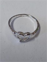 Marked 925 Heart Ring- 2.2g
