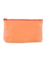 Celine Orange Leather Lining Cosmetic Bag
