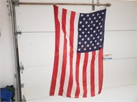 American Flag with Pole