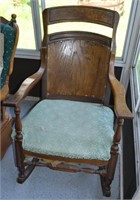 Antique Oak Rocking Chair