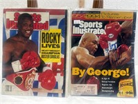 2 signed sports illustrated-2/26/90 Buster