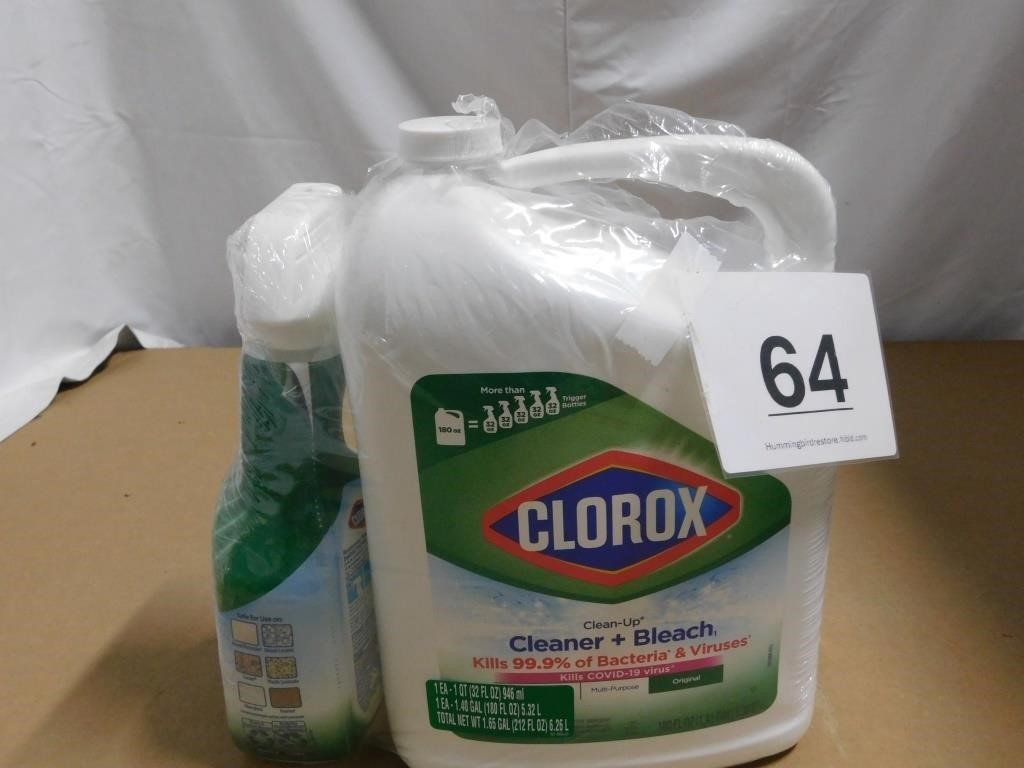 Clorox 1.4 gal and 32 oz refill bottle