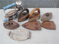 Antique Gas Iron, Sad Irons, & More