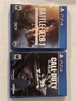PS4 Video Games: Call of Duty & Battlefield