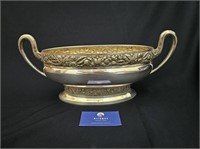 Oval Shaped Silverplate Centerpiece Bowl 17"