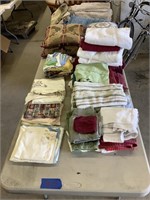Bath rugs, towels, linens, pillows and more