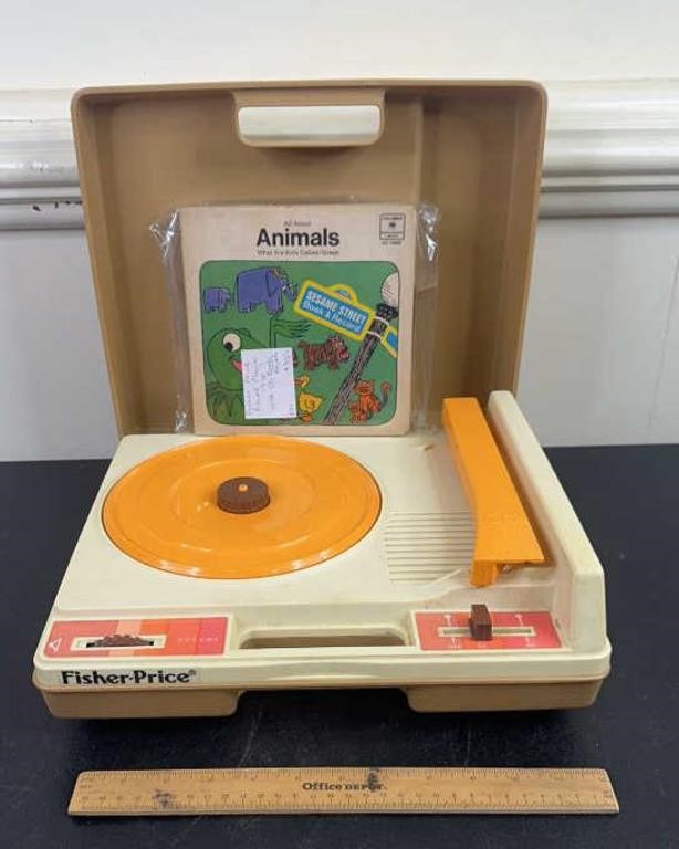 Vintage Fisher Price Toy Record Player