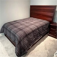 Modern Full Bed w/ Mahogany Stain #2