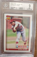 1991 Randy Myers Topps #LDR Card BGS GR 9