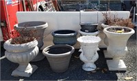 (9) Assorted Planters
