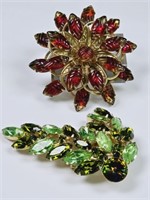 2 High-End Designer Brooches, Unsigned
