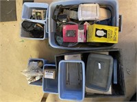 Crates full of assorted misc, light bulb, etc...
