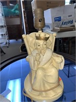 10 “ VINTAGE PLASTER OLD KING COLE LAMP - NO