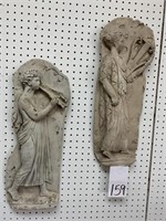 2 PLASTER NEO-CLASSICAL PLAQUES - 22.5 “