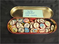 70+ Assorted Jello Collector Car Coins