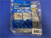 Felt Weatherstrip 5/8 wide x 17'