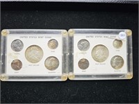 1963 Ben Franklin Mint Sets (2) poor condition