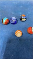 5 19/32”-21/32 peltier mint marbles
