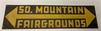 So. Mountain Fairgrounds directional sign