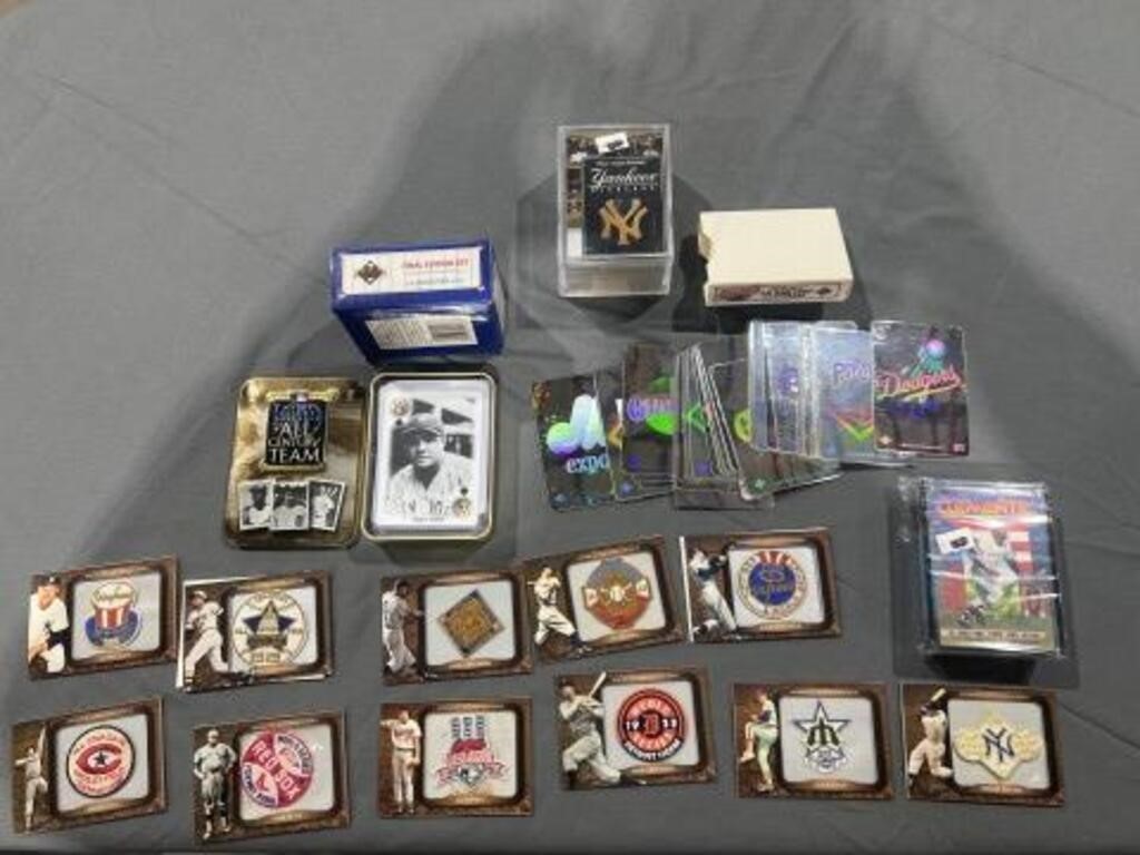 MLB cards, patches, 3-d stickers and more
