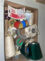 String, tape, hardware, electrical items,