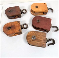 wooden pulleys
