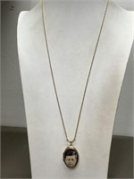 JOHN F KENNEDY MEMORIAL LOCKET NECKLACE