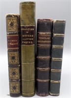 19th Century Leather Antiquarian Books