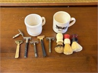 Vintage Razers, Mugs & Brushes