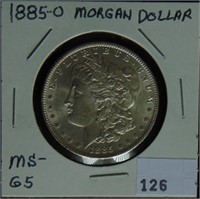 1885-O Morgan Dollar MS+.