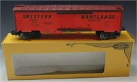 LIONEL WESTERN MARYLAND REEFER CAR 6-9818 O SCALE