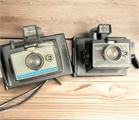 Pair of Vintage Polaroid Cameras (Show Wear)