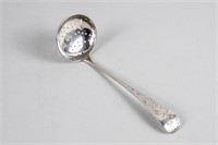 19TH CENTURY CANADIAN STERLING SIFTING LADLE