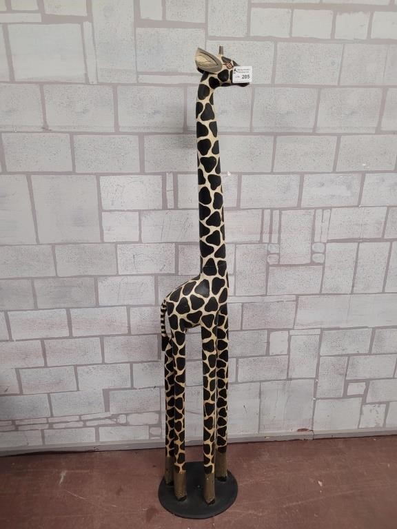 Tall floor standing Giraffe art piece