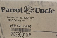 PARROT UNCLE CEILING FAN 48" F6233QQ110V   H FALG