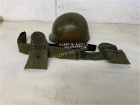ARMY HELMET BELTS AND AID POUCHES