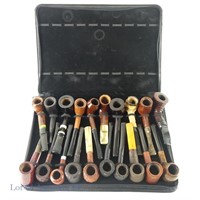 Select Tobacco Pipes With Carrying Case (20)