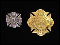 GENUINE FIRE DEPARTMENT BADGES, NOT REPRODUCTIONS