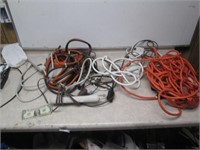 Lot of Electrical & Extension Cords & Jumper
