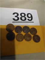 (8) 1909 to 1919 Wheat Pennies