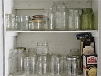 2- Shelves Full of of Canning Jars