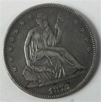 1876 P Seated Liberty Half Dollar