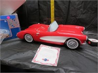 1956 Red Chevrolet Corvette Cookie Jar Enesco
