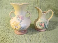 2 PIECE HULL, ONE CREAMER W-2-5.5 , ONE VASE 15-6.