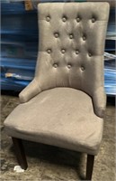 COLAMY Wingback Upholstered Dining Chair