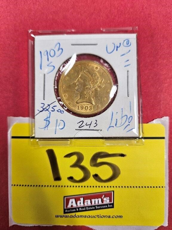 1903-S LIBERTY 10 DOLLAR GOLD PIECE