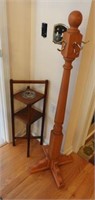 Vintage smoking stand and Childs coat rack 3.5ft