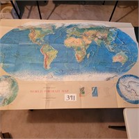 Large Rand McNally World Portrait Map Poster